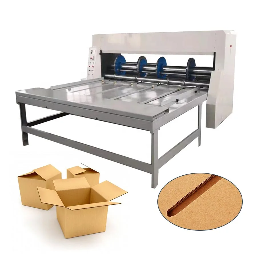Fully Automatic Corrugated Box Packing Making Machine /paper Board Slotter Making Machine to Make Cardboard Boxes