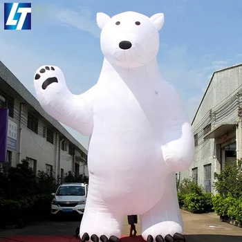 outdoor christmas inflatables polar bear, inflatable animal