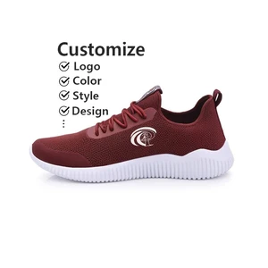 Supplier Customize Shock Absorbing Mesh Upper Lightweight Comfort Breathable Running Shoes