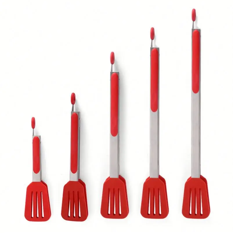 OEM & ODM Tong Set Stainless Steel Silicone BBQ Clip Clamps Wholesale Tongs Stainless Steel Kitchen BBQ Grill Clamps BBQ Tongs