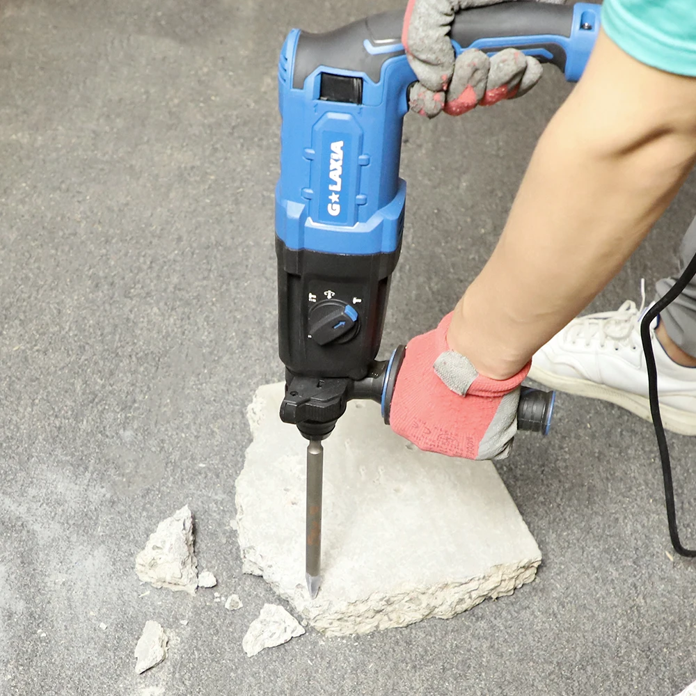 Hammer drill for clearance concrete slab