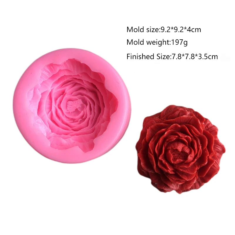 Peony DIY Handmade Silicone Mold for Chocolate Baking Aromatherapy Candle Resin Plaster-Cake Tools supplier