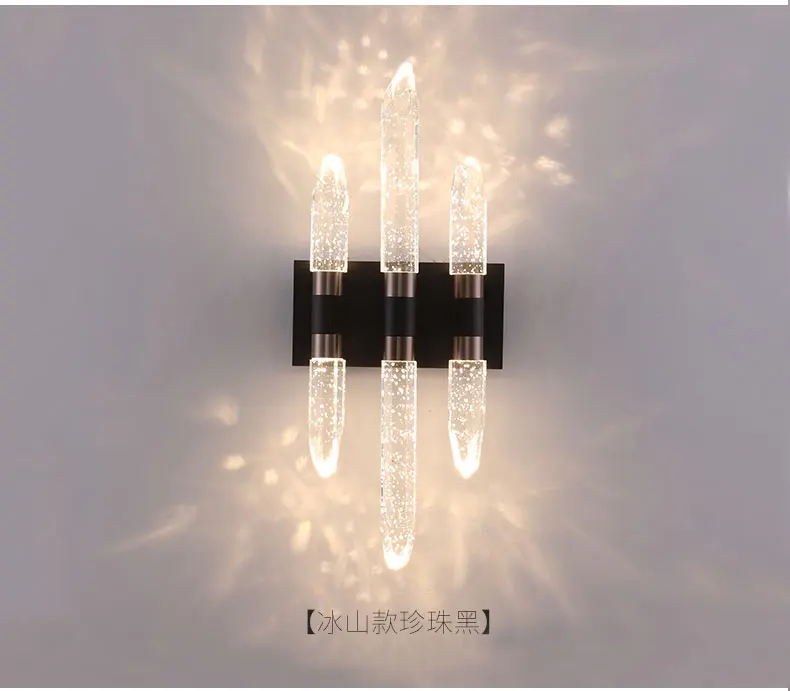 Meerosee Bubble Crystal Wall Mount Lamp Shades Wall Lamp Bedside Wall Light Modern Light Fixtures Hotel Sconce MD86805