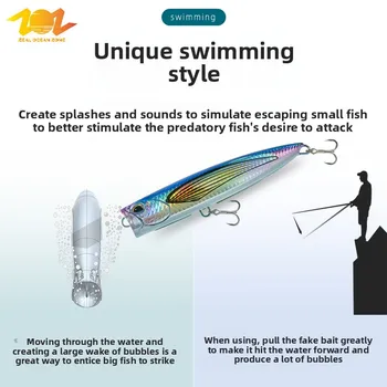 Splash Wave Craw 135mm 160mm 190mm Sea Fishing Live Bait Long Distance Lure Surface Stainless Steel Universal – Lure – view 5