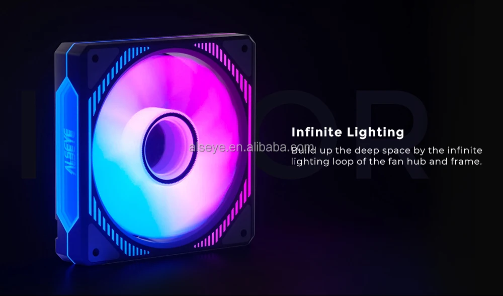 Alseye Mirror Infinite Lighting 120mm Argb Computer Cooling Fans Buy