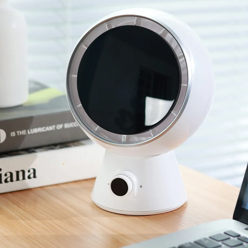 Bladeless Turbo Rechargeable Fans 4000mAh USB Adjustable 100 Speeds Desktop Auto Oscillating Fan with Digital Display