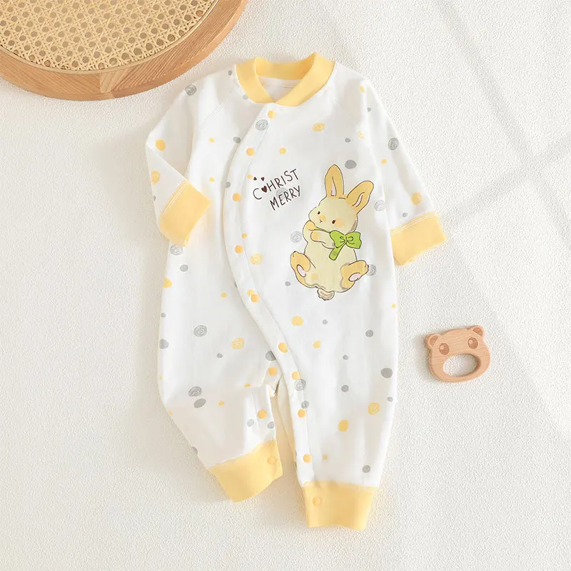 Solid Color Cute Animals Pattern Comfortable Abdl Snap Crotch Romper Adult Onesie Adult Babybaby Clothing Manufacturers