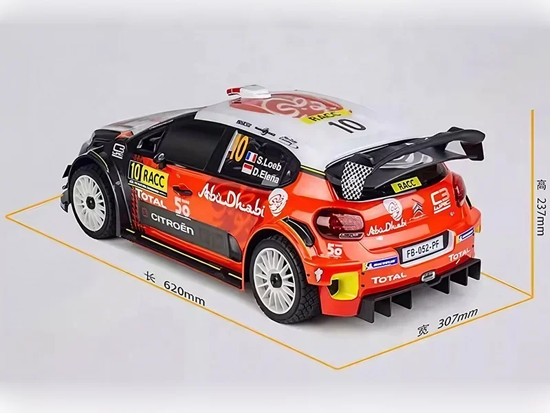 Carro de Rali RC Citroën C3 WRC 1/7 Nitro a Gás da Traction Hobby
