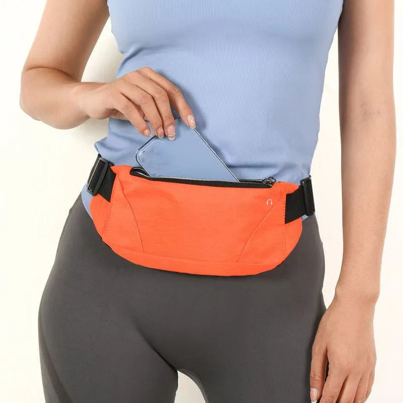 FayTop Orange Running Belt Waist Pack With Water Bottle Holder - Men's Polyester Fanny Pack