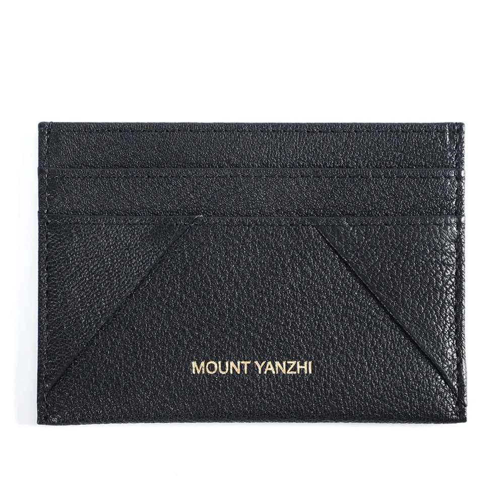 Custom Stylish Full Grain Leather Card Holder Luxury Rfid Blocking Designer Cardholder High Graded Trading Card Sleeves