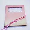 Libro de pestañas rosa de 16 pares