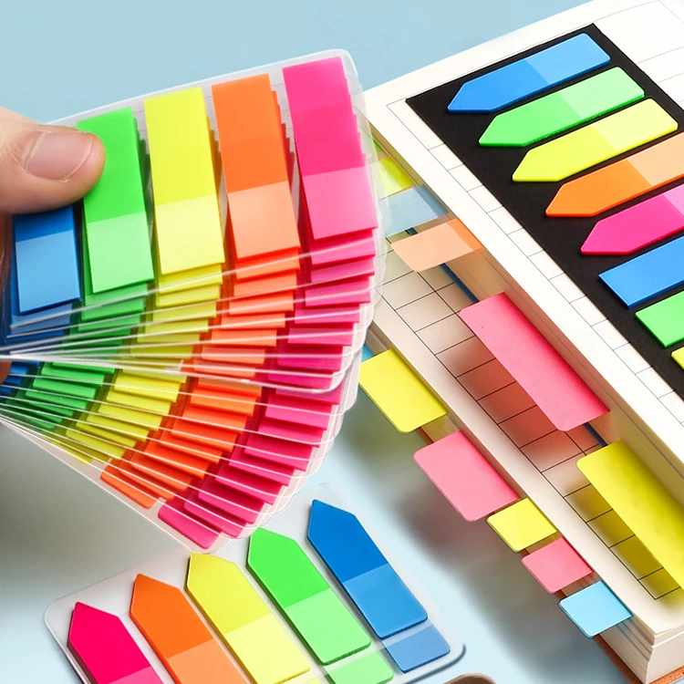Custom Book Notes Arrow Flag Tabs Colored Pet Sticky Notes For Page ...