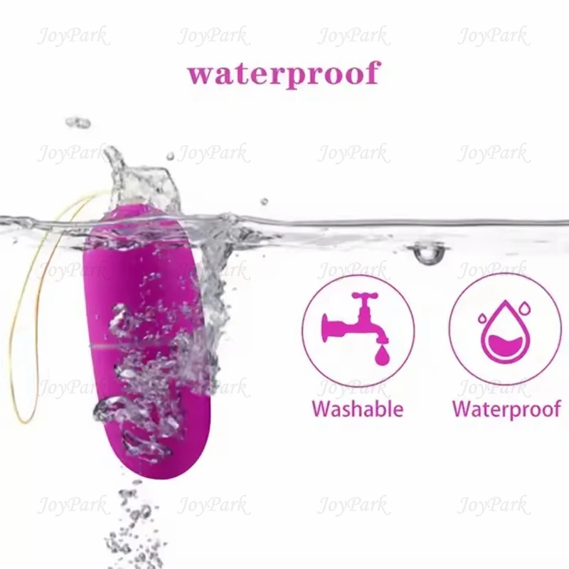 JoyPark Tragbarer, kabelloser und leistungsstarker Mini-Vibrator mit Fernbedienung – Liebes-Ei für Frauen_voghion.com