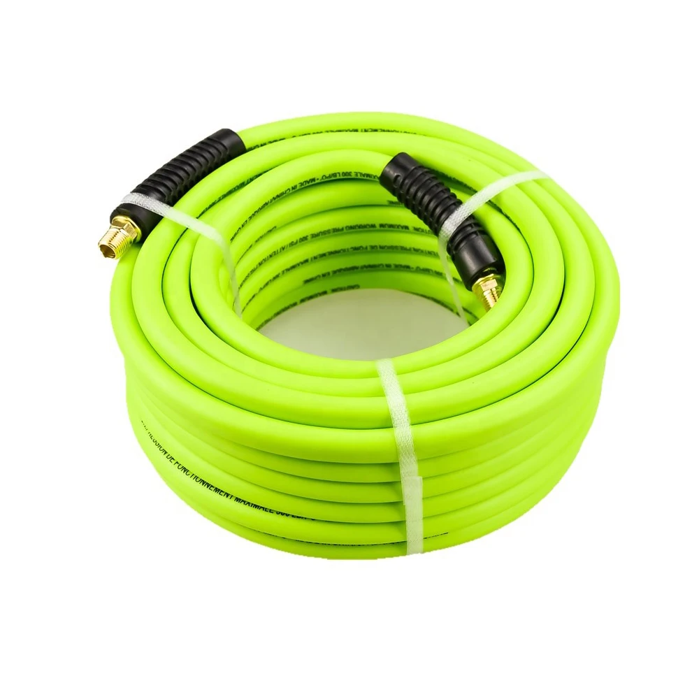 Hybrid Polymer Air Compressor Hose 3/8 Air Hose Fittings 25 ft Car Air Compressor Hose
