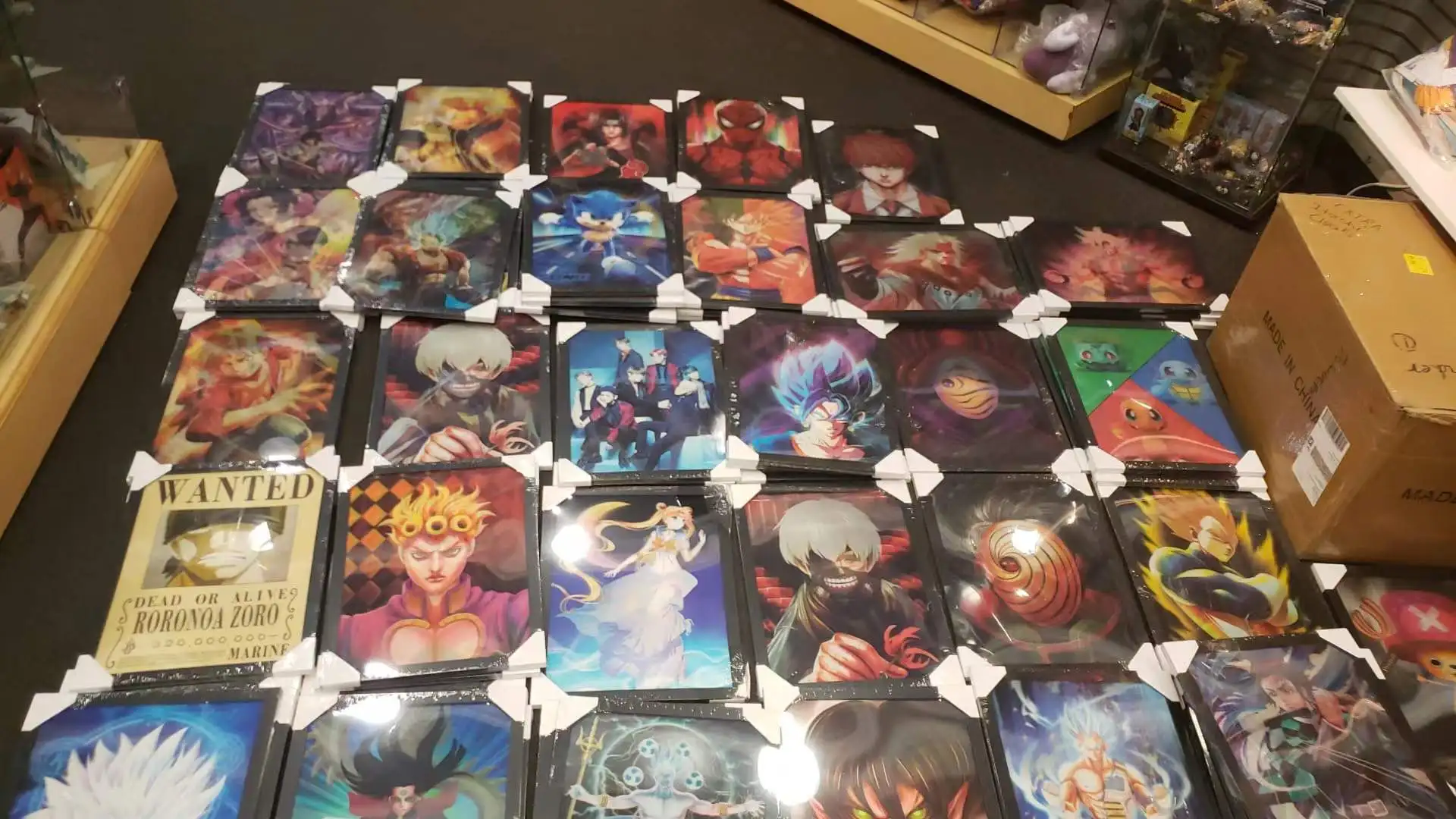 Один кусок хотели нами Хэнкок Робин 3D линзовидный аниме плакат 12x16 картина рамка 30x40 для рекламного