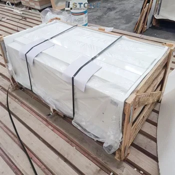 Foshan Fireproof real WHITE marble tiles and slabs