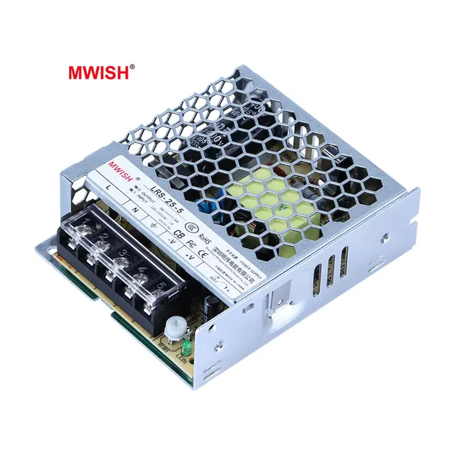 High Efficiency Mwish Lrs-25-5 25W 5V 5A Fast Charger Smps Led Switching Power Supply