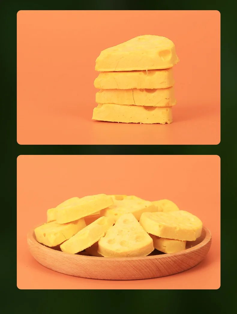 Freeze-dried Cheese Pieces Dog & Cat Snacks Pet Food Mix in Bag Made in China Model DF00804 manufacture