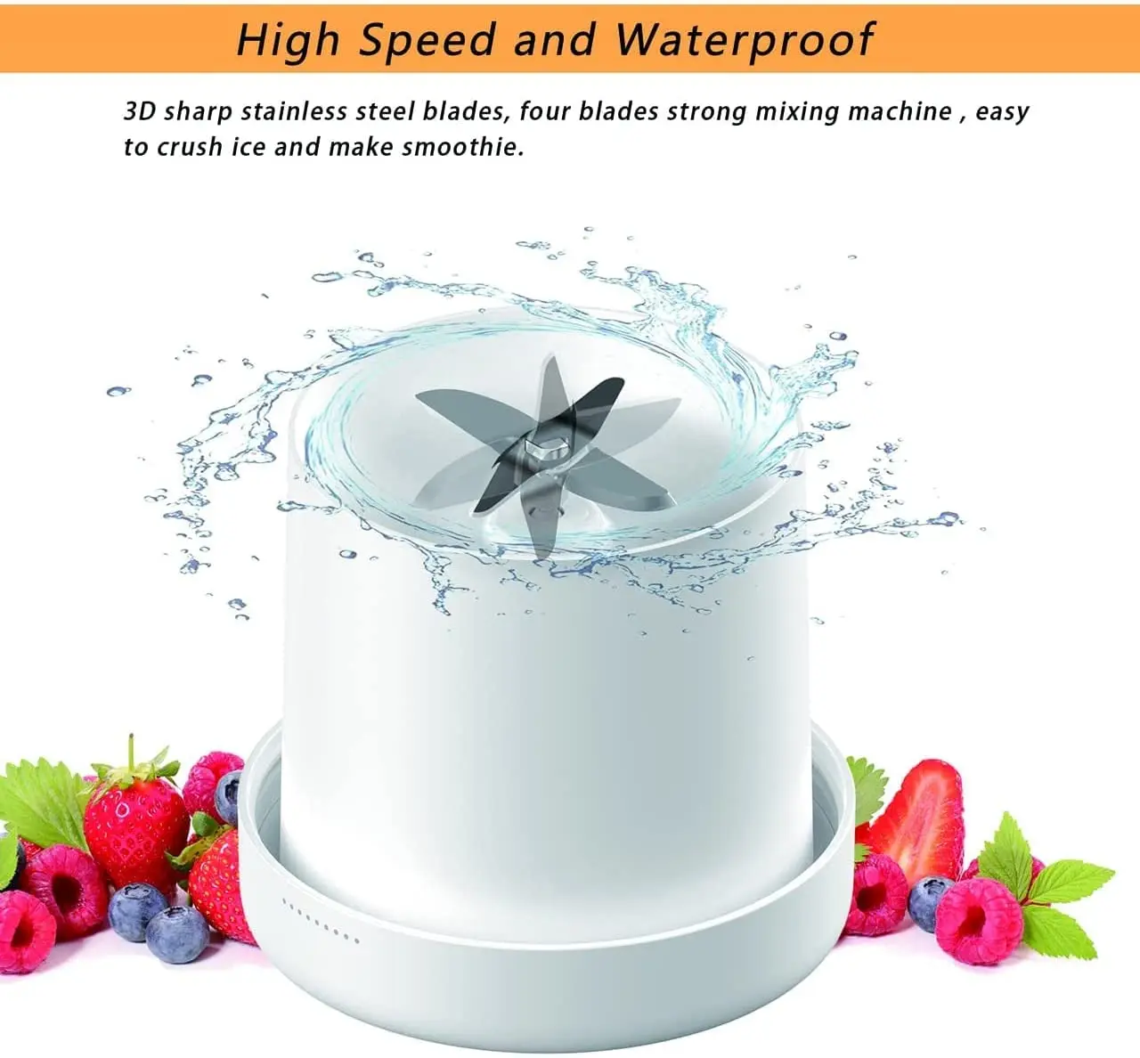 2023 Newest Fresh Juice Mini Fast Portable USB Blender