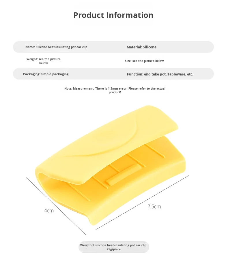 High-Temperature Resistant Silicone Oven Mitts with Pot Handle Clips No-Scalding Grip for Cast Iron Skillets and Frying Pans details