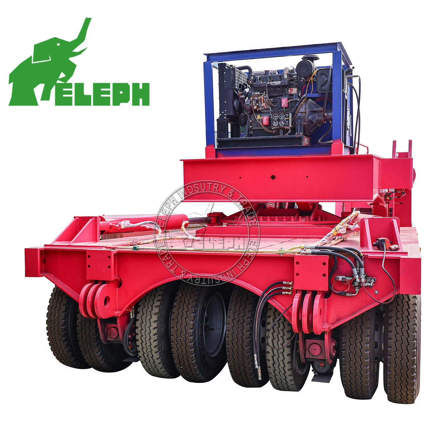 Shipping Container Transport Trailer Dolly 2 Axles Dolly Trailer Truck With Fifth Wheel