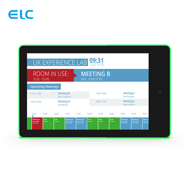 POE Power 10 Inch Capacitive Touch Screen Display Led Light Bar WIFI Android Tablet Pc