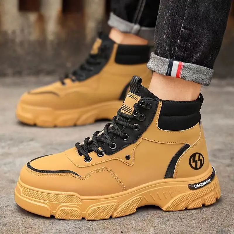 dress winter boots for men Men Brown Leather Ankle Boots With Zip Closure, Men Ankle Winter Boots