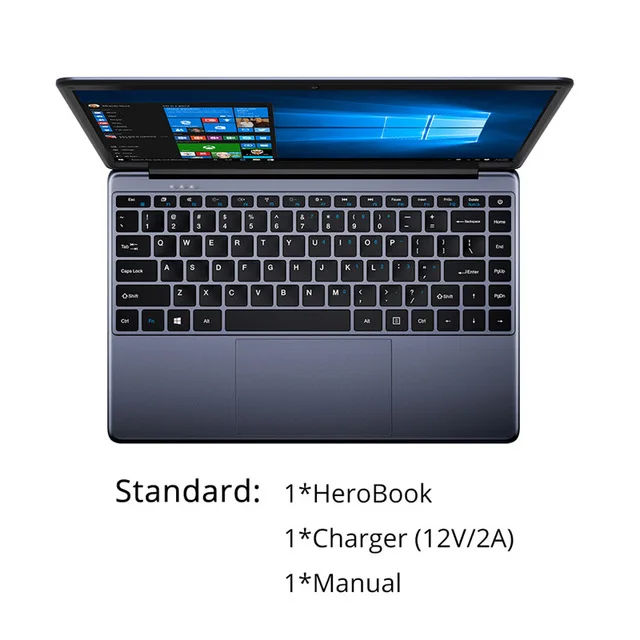 CHUWI Herobook Laptop - 14.1 Inch Quad Core with 4GB RAM