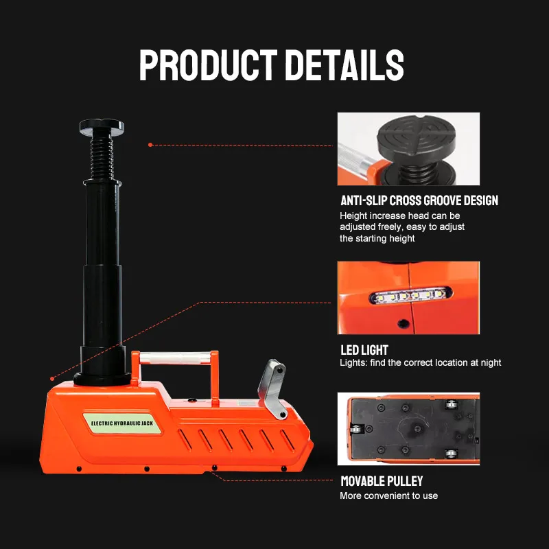 Hot Sale electric car jack kit Portable 12V car hydraulic jack and electric wrench