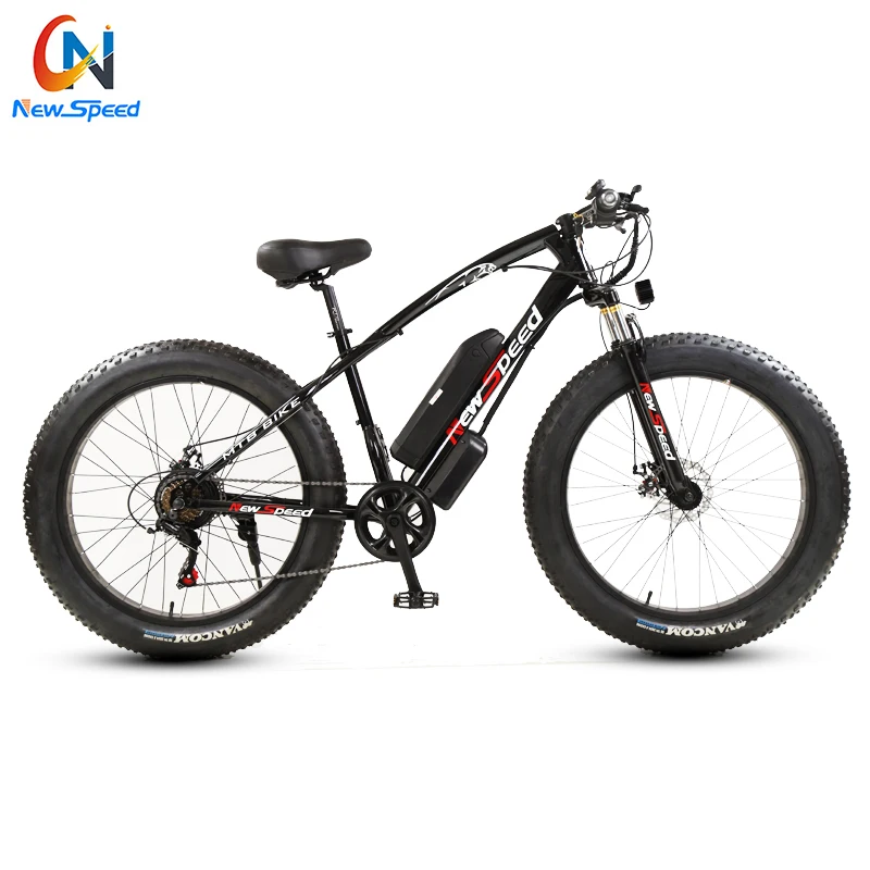 48v 1000w Electric Bike With 26"x4.0 Fat Tire Ebike Hydraulic Oil Disk