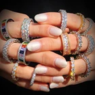 Wholesale Good Price Custom White Gold 925 Sterling Silver Women Rings Fashion Unisex Diamond Rings