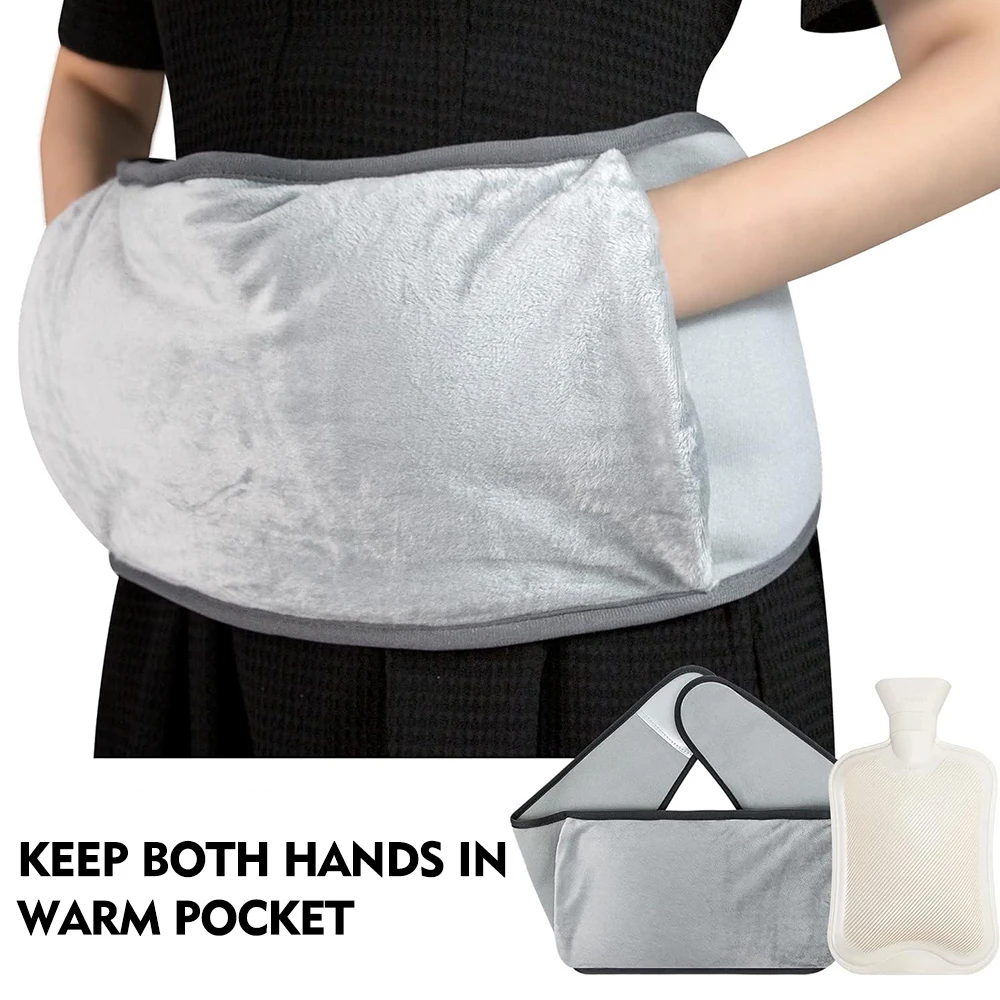 china electric rubber hot water bag factory customized rubber hot water bottle waist belt cover for pain relief