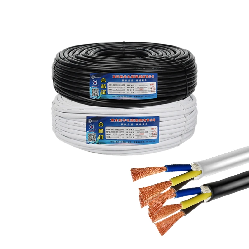 Core Mm Copper Conductors Royal Cord Rvv Flexible Cable Zr Iiia Rvv Power Cable Pvc