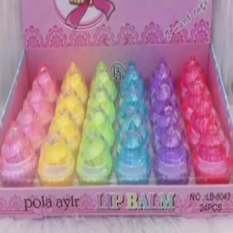 Beautiful  Cake for 6 Color Multi Color Cake  Moisturize Lip Balm Set