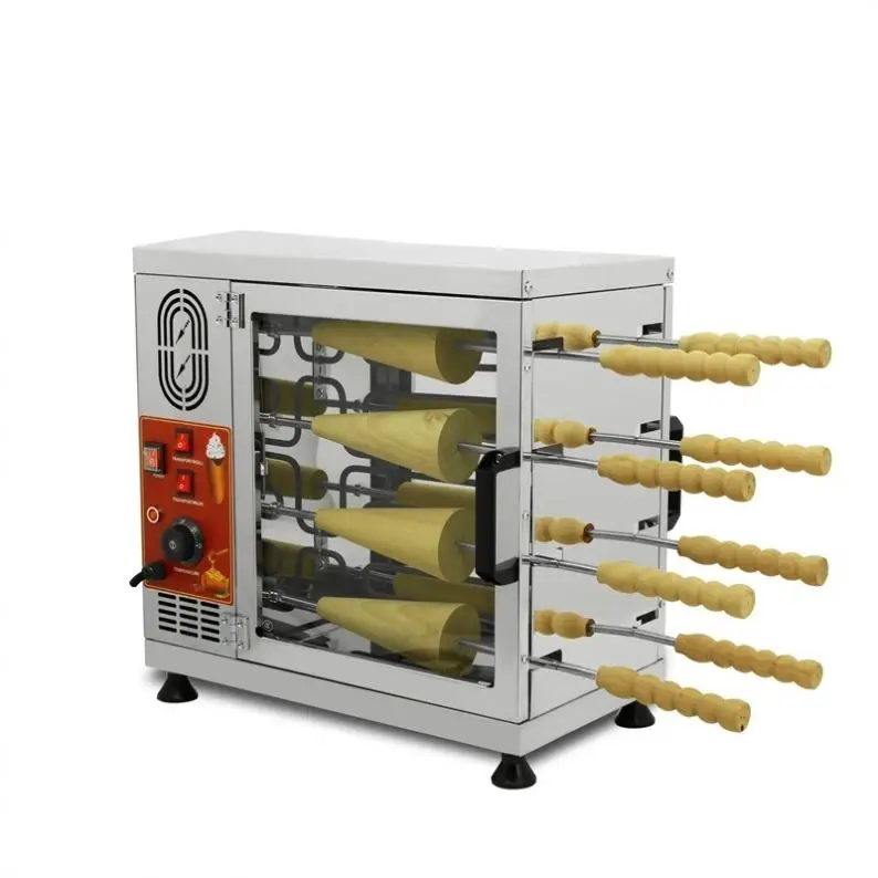 Chimney Cake Bakery Kurtos Kalacs Trdelnik Cafe Shop Baking Machine for Sale in Usa Uk Napoli Ungherese Par Prague Czech London