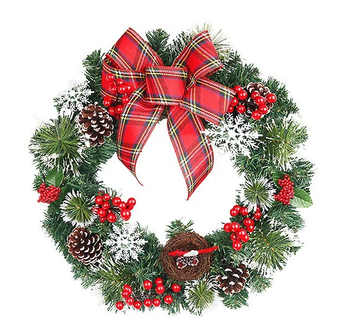 2024 Artificial Christmas Wreath for Holiday Decor – Perfect for 2024 Artificial Christmas Wreath for Holiday Decor – Perfect for