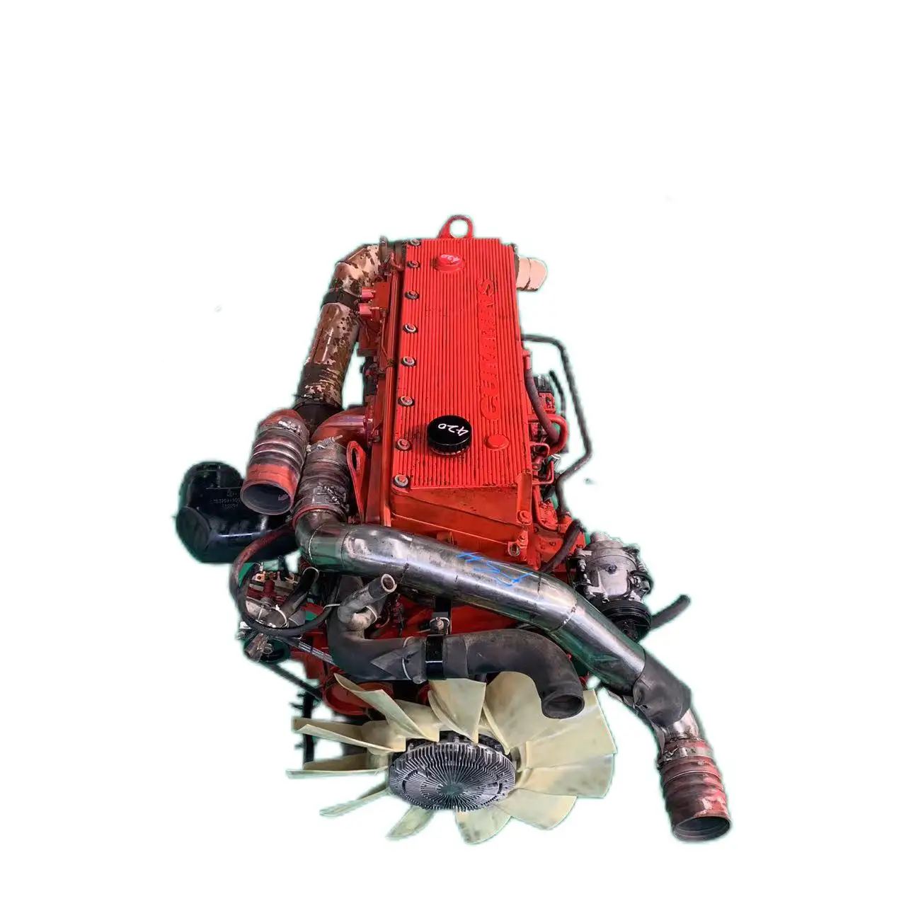 محرك ديزل مستعمل 6 سلندر M11 420 حالة جيدة مُجمّع مطلوب بقوة لشركة كومينز