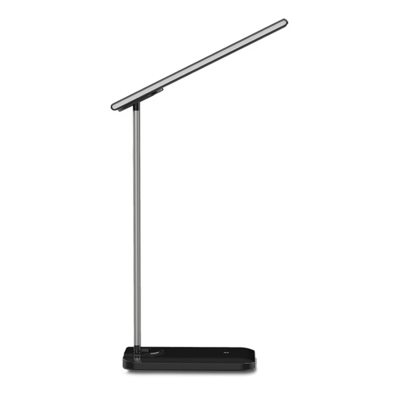 Modern Multi-Function LED Desk Lamp Touch Dimmable Control USB Port Wireless Charging Table Light Design for Bedroom DC Power