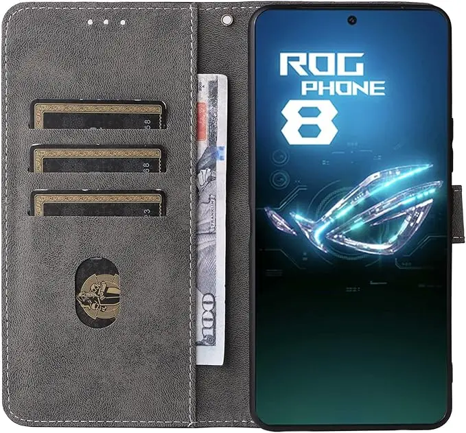 Custom Design Leather Phone Case For Asus Rog 8 5G / Pro Luxury Classic Retro Couples Mc1113 Laudtec