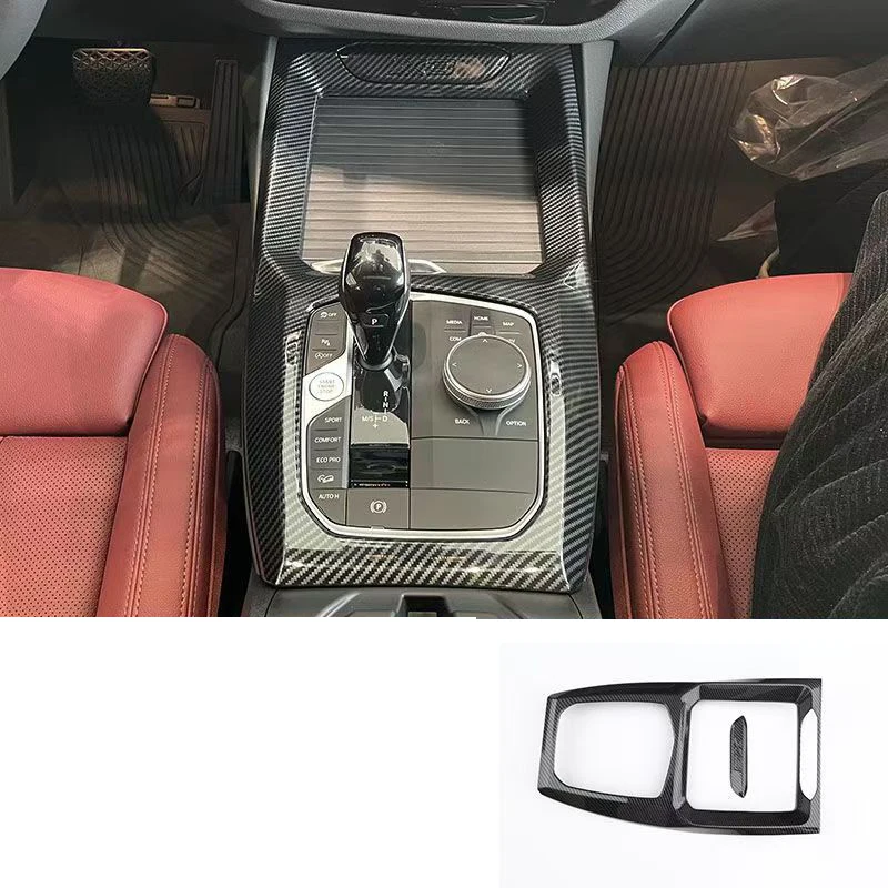 CDEFG Compatibel met BMW X3 G01 X4 G02 iX3 2019-2023 2024, rubberen matten middenconsole antislipmatten, antislip bekerhouder rubberen mat armleuning X3 X4 iX3 2024, elektronische accessoires (rood