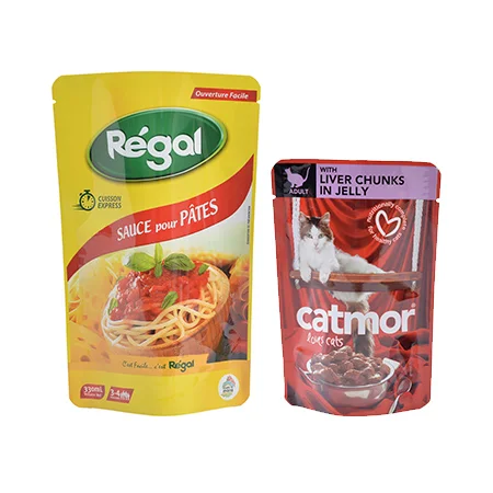 Custom Colour Printing High Temperature Microwavable Good Grade Stand up Cooking Retort Pouch for Soup Food Packing