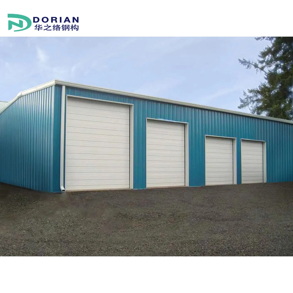 Modern Steel Structure Metal Prefabricated Garage Shed Storage Building for Trucks