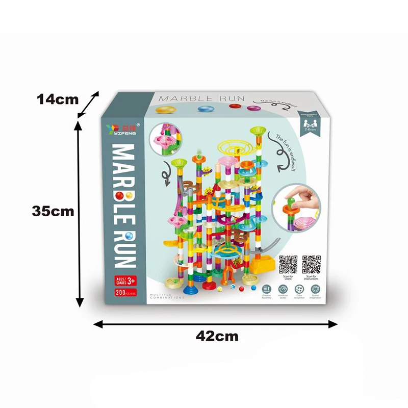 new 150pcs educational marble run toy