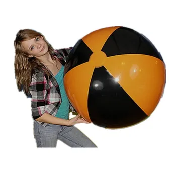 Customized giant inflatable water beach ball,Black beach ball, Orange Beach Ball