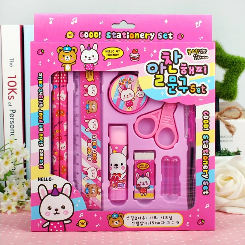 Wholesale Creative Pencil Children's Stationery Set Gift Box School Supplies Primary School Activity Gift