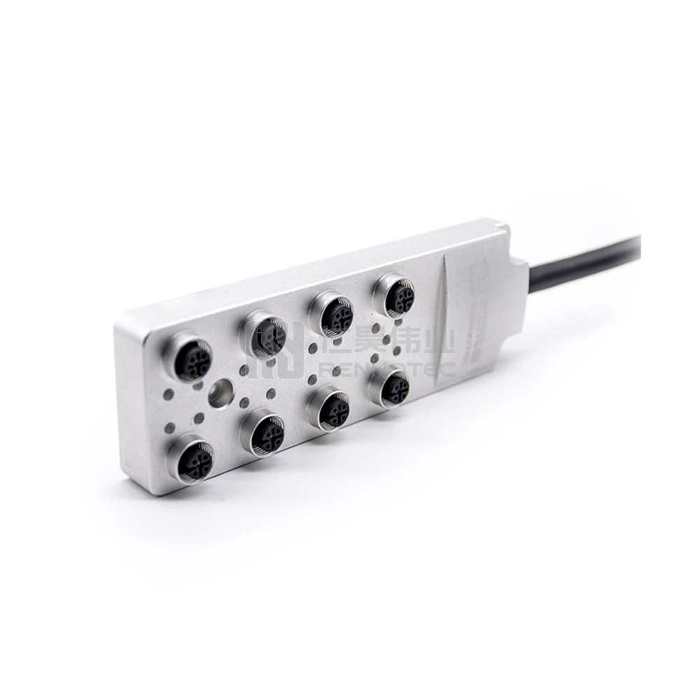 Electrical Passive BOX M12 Distribution Distributor Connector 5Pin 8 Way Junction Function Adapter