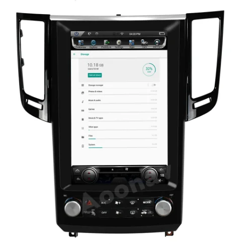 AOONAV Tesla Screen Android  PX6 for Infiniti G37 G35 G25 G37S  Multimedia Stereo Player Car Autoradio GPS Navi Head Unit