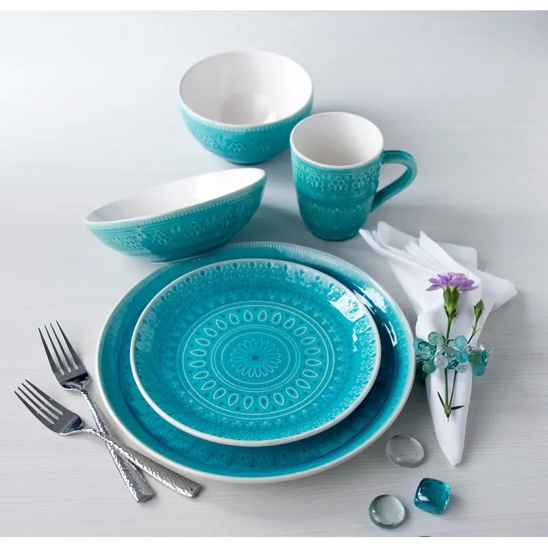 Juego de vajilla de porcelana tradicional de lujo para personas