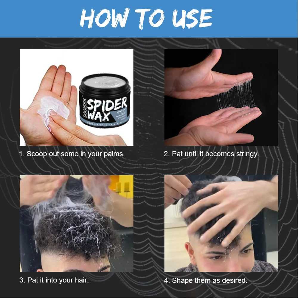 Turkey Custom Label Matte Finished Textures Hair Styling Mousse Pamade Spider Cream Clay Wax for Men
