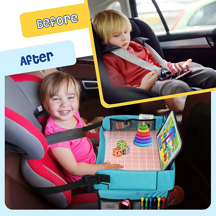 Collapsible Lap Car Seat Seat Travel Tray Kids Travel Tray Toddler Car
